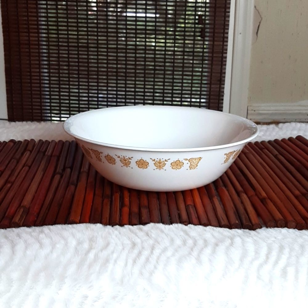 Corelle vintage Butterfly Gold  Ex‎ Large  Serving Bowl 10 Wx4 Deep